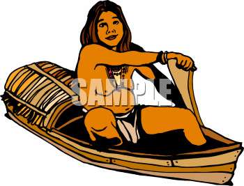 Royalty Free Canoe Clip art, Transportation Clipart