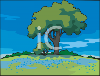 Grass and Tree Clipart