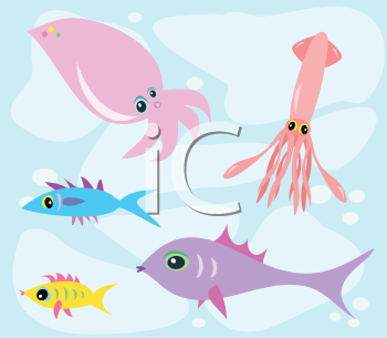 Fish and Sea Life Clipart