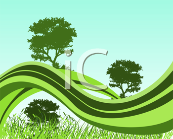 Grass and Tree Clipart