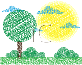 Grass and Tree Clipart