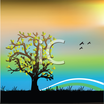 Grass and Tree Clipart